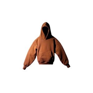 YEEZY YZY x GAP 2021 brown kangaroo pocket double layer cotton hoodie EUC large